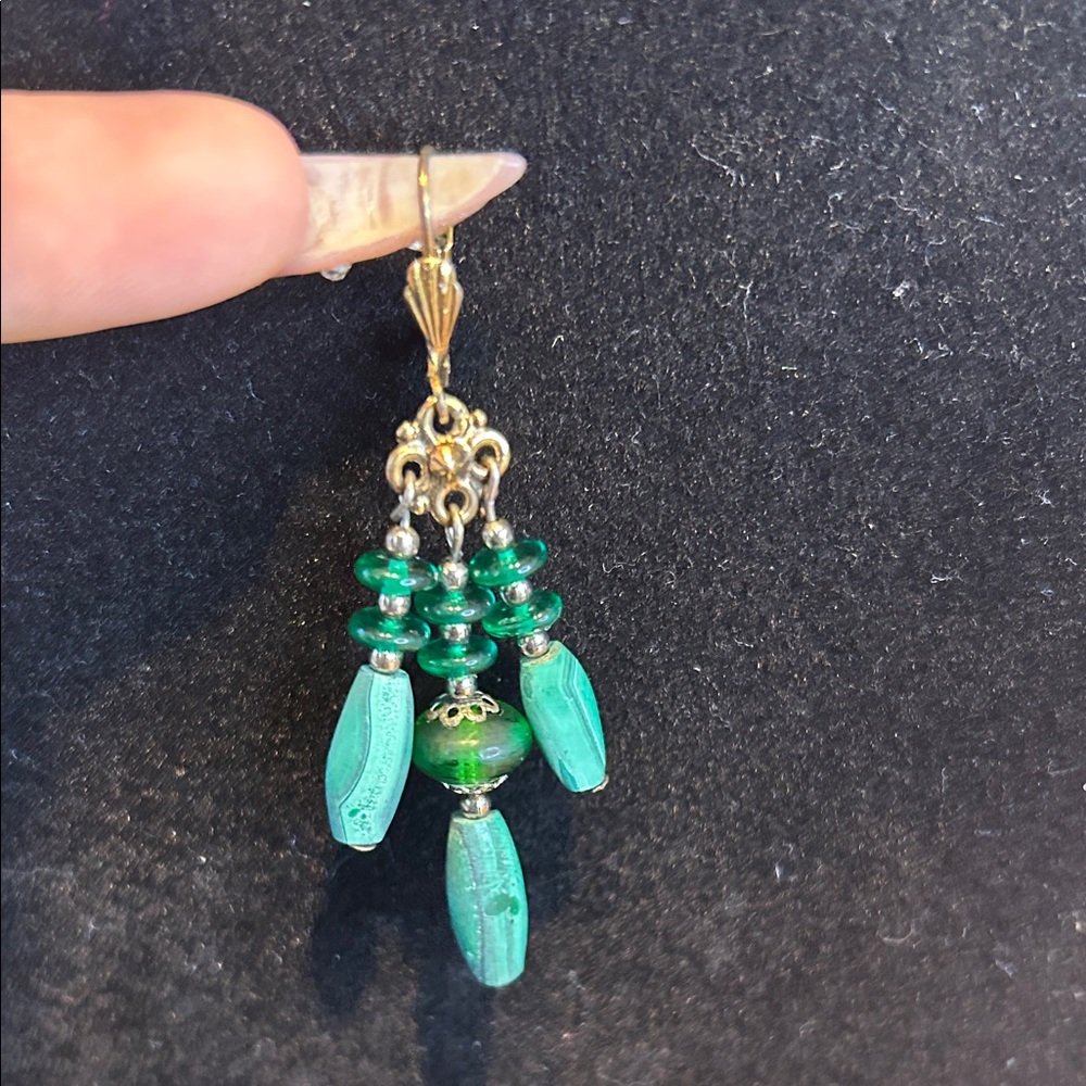 bohemian-style chandelier earrings. - Picture 1 of 8